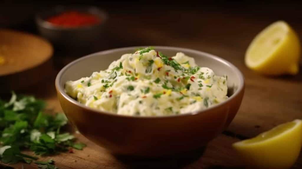 Cowboy Butter: The Ultimate Flavor Booster for Steaks & More 2 A bowl of homemade cowboy butter with herbs and spices