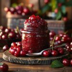 Cherry Jam Recipe That'll Make You Smile Every Morning 9 Close-up of cherry jam in glass jar